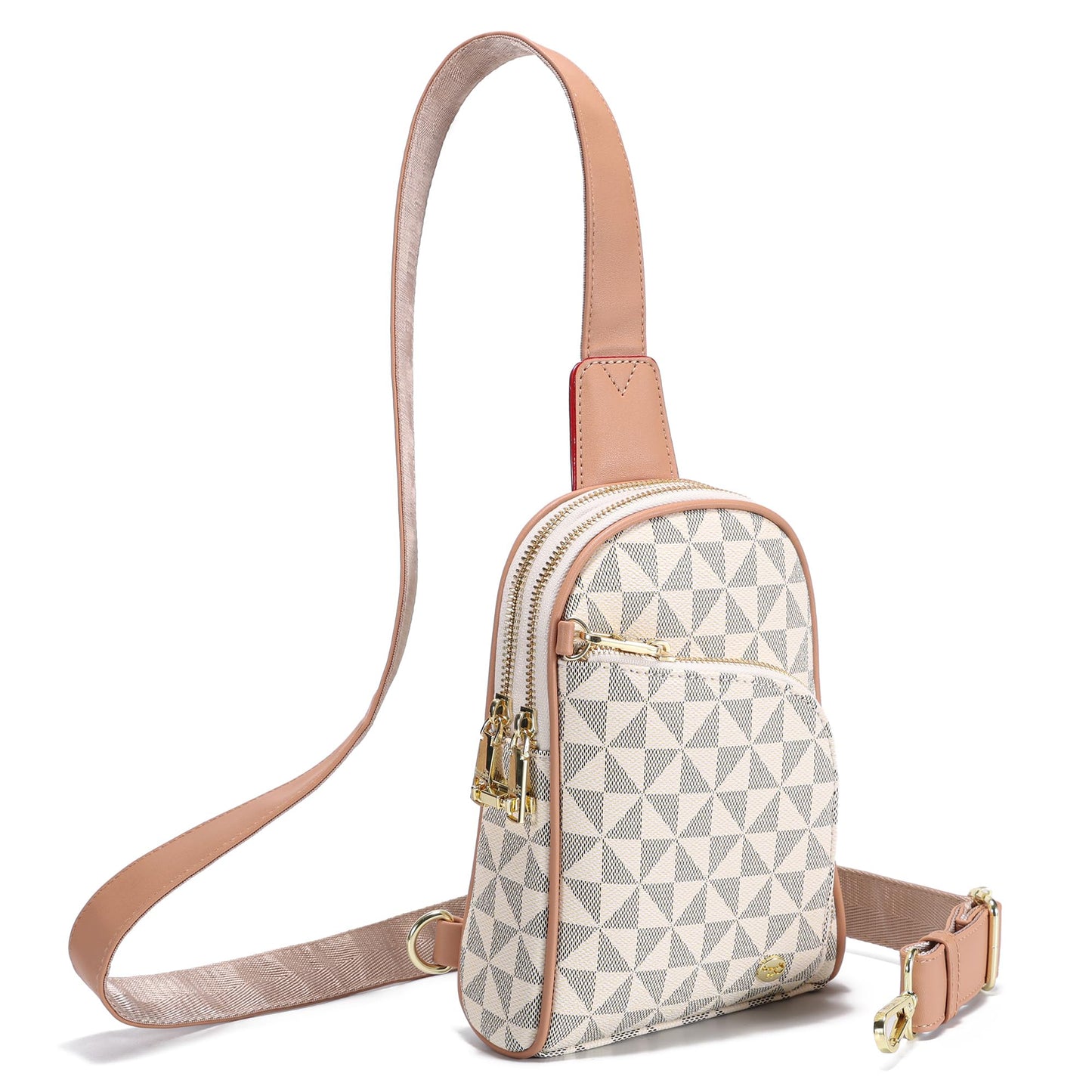 INICAT Travel Sling Bag, Anti Theft Crossbody Bag for Women | RFID Blocking, 8 Card Slots, Back Zippered Pocket, Metal Zippers,Switchable Strap