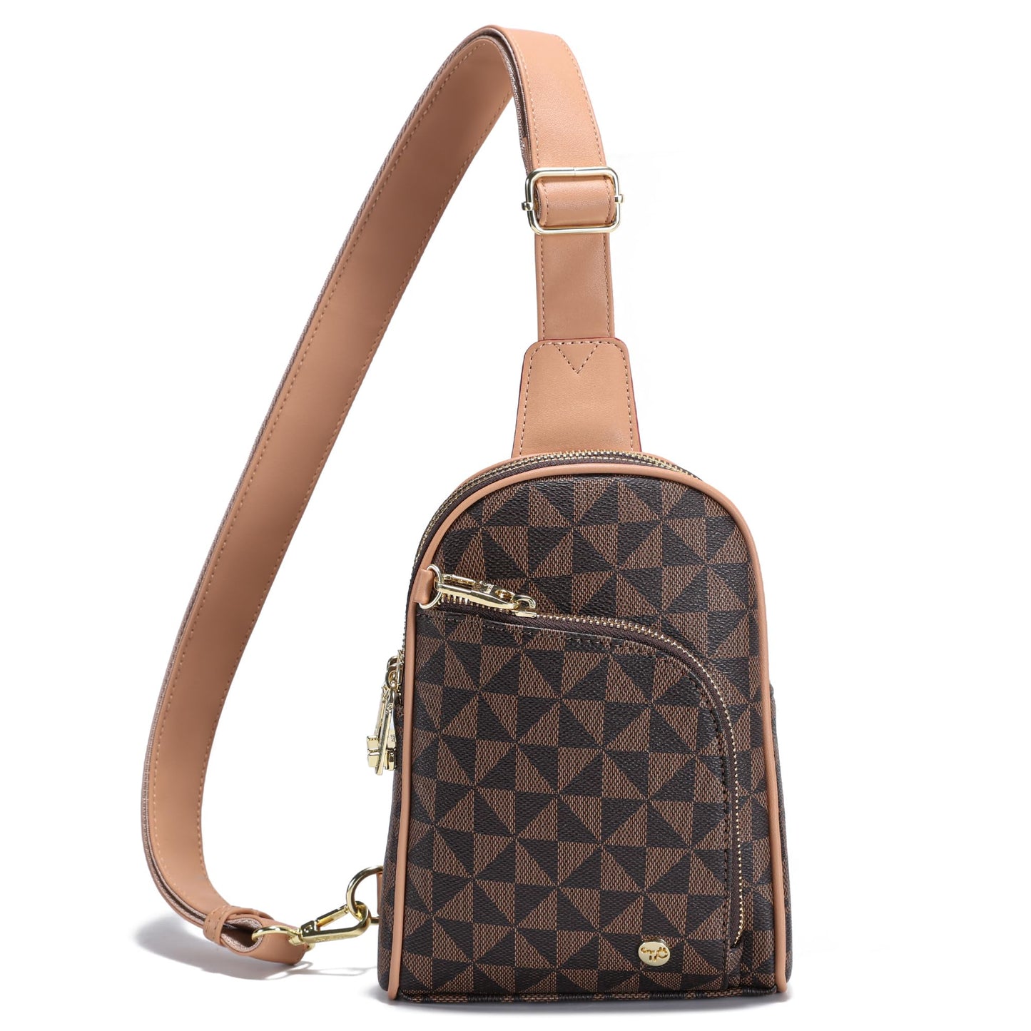 INICAT Travel Sling Bag, Anti Theft Crossbody Bag for Women | RFID Blocking, 8 Card Slots, Back Zippered Pocket, Metal Zippers,Switchable Strap