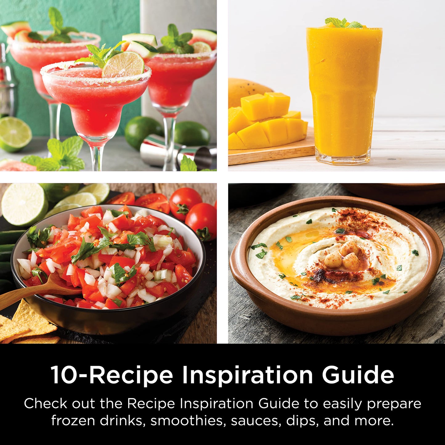 Ninja Professional Blender 1000W, Total Crushing Technology- Smoothies, Ice Crushing & Frozen Fruit, Full-Size Countertop Blender, 72-oz. Pitcher, Black & Grey, BL610