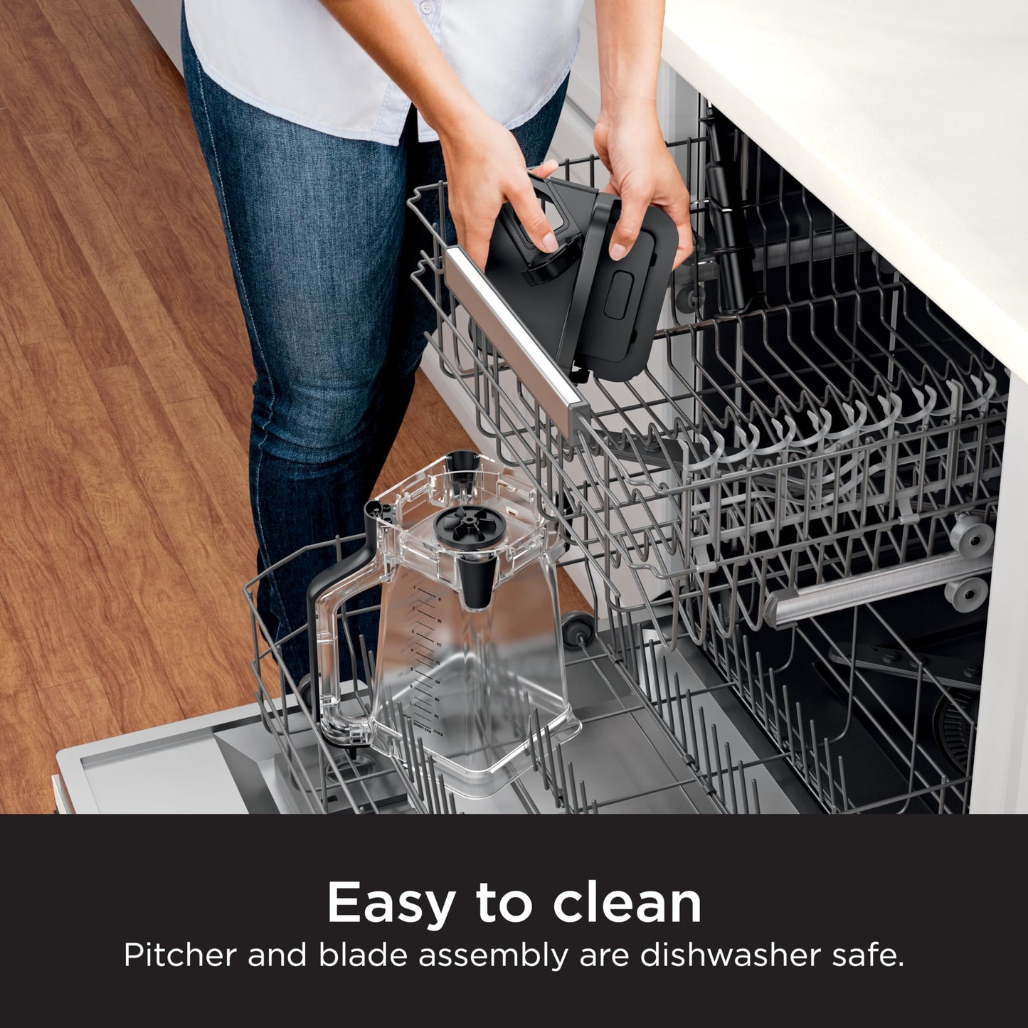 Ninja Professional Blender 1000W, Total Crushing Technology- Smoothies, Ice Crushing & Frozen Fruit, Full-Size Countertop Blender, 72-oz. Pitcher, Black & Grey, BL610